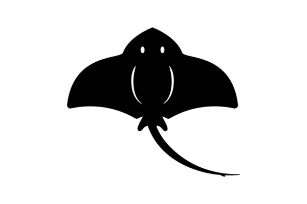 Stingray Animal Icono Vector Ilustración — Archivo Imágenes Vectoriales