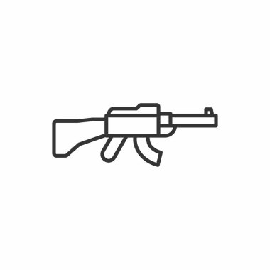 tüfek tabancası ikon vektör illüstrasyonu