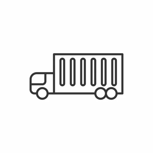 Caminhão Carro Ícone Vetor Ilustração —  Vetores de Stock