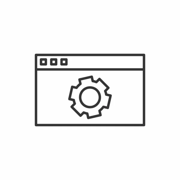 Icono Mantenimiento Web Ilustración Vectorial — Vector de stock