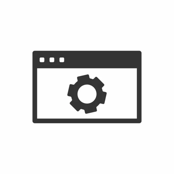Web Maintenance Icon Vector Illustration — Stock Vector