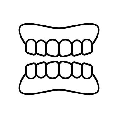 diş sakızı ikonu vektör illüstrasyonu