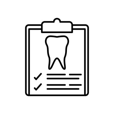 diş kontrol simgesi vektör illüstrasyonuName