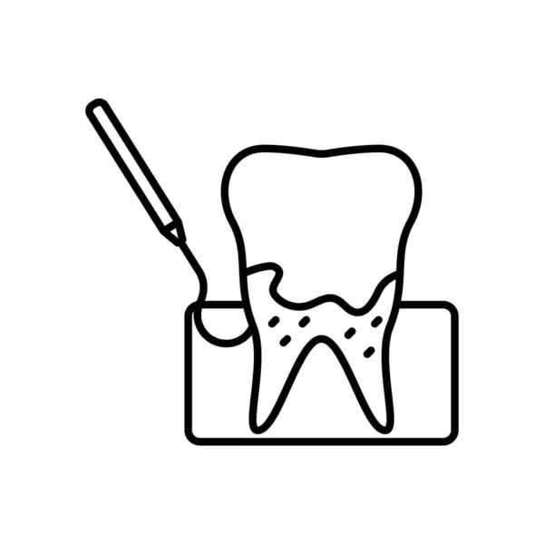 Dental Tandsten Ren Ikon Vektor Illustration – Stock-vektor