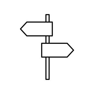 tabela direği, kamp, macera simgesi çizimi