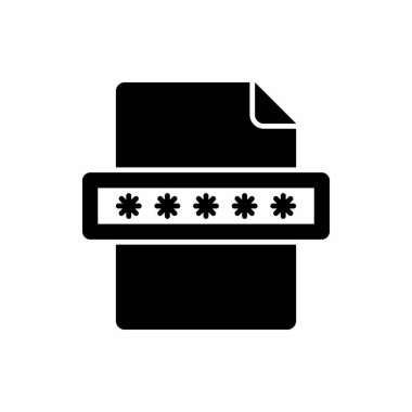 Parola güvenlik simgesi vektör illüstrasyonu 