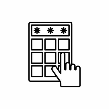 Klavye Parolası vektör çizimi