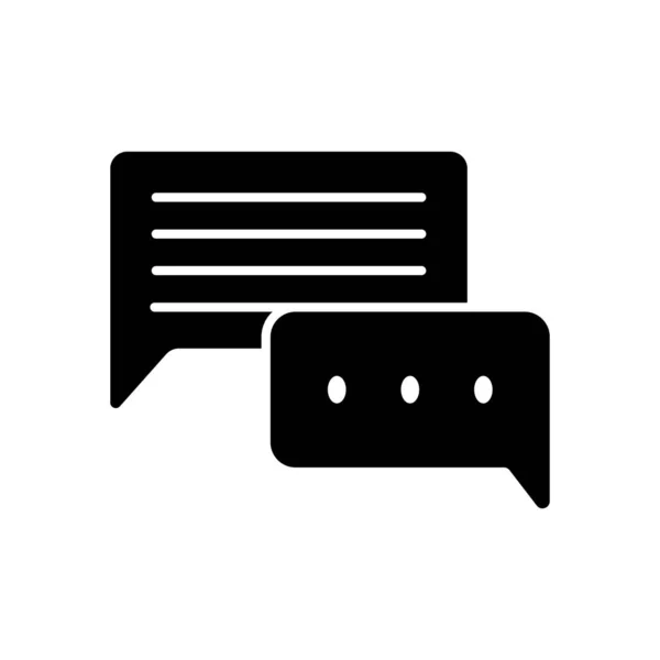 Chat Discours Icône Conversation Illustration Vectorielle — Image vectorielle