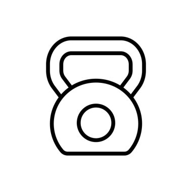 Kettlebell ikon vektör çizimi