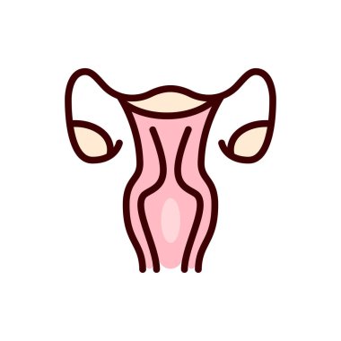 uterus simgesi vektör illüstrasyonu