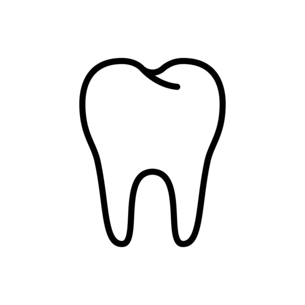 Diş Simgesi Vektör Illüstrasyonu — Stok Vektör