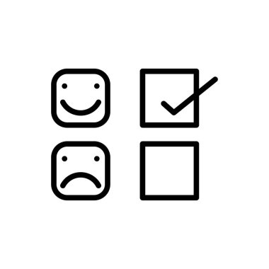 Geri bildirim, simge vektör illüstrasyonunu gözden geçir