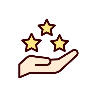 derecelendirme, oran simgesi vektör çizimi