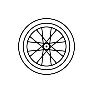 bisiklet tekeri vektör illüstrasyonu