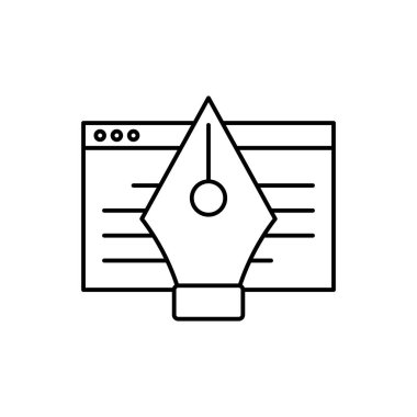 Web tasarım ikonu vektör illüstrasyonu