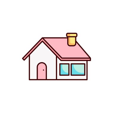 ev simgesi, ev vektörü, gayrimenkul illüstrasyonu