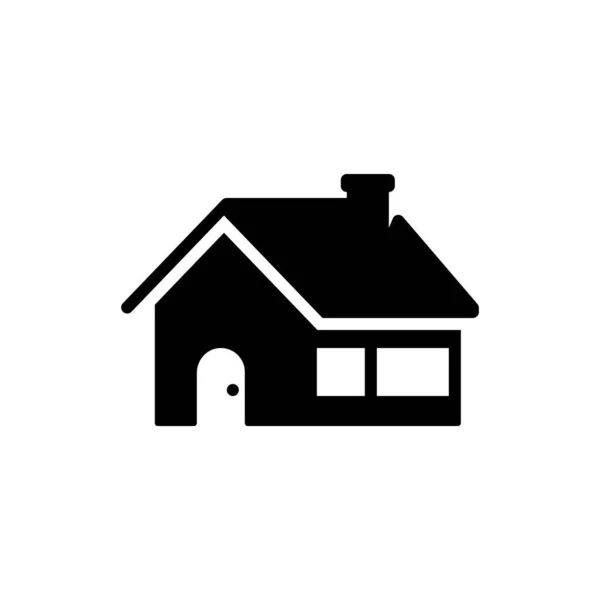 Иконка Дома Вектор Дома Иллюстрация Недвижимости — стоковый вектор