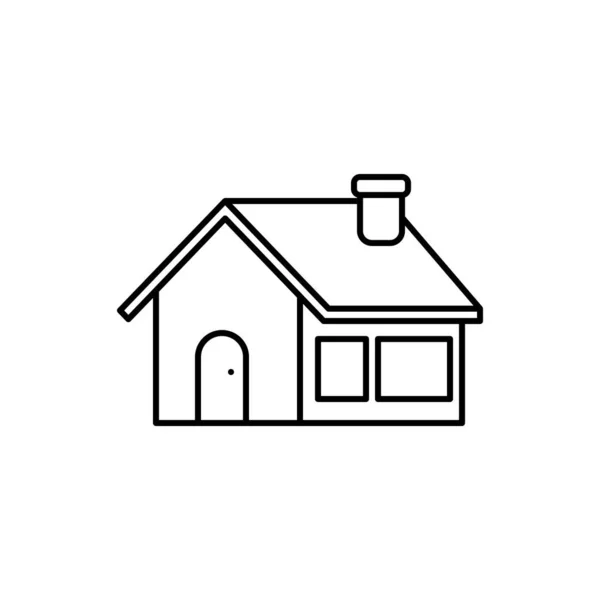 Home Symbol Haus Vektor Immobilien Illustration — Stockvektor