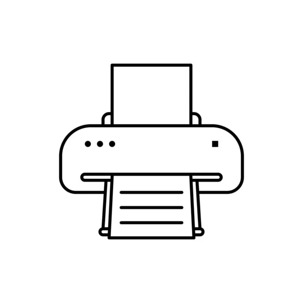 Icona Della Stampante Vettore Fax Illustrazione Della Stampa — Vettoriale Stock