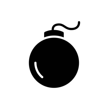 Bomba ikonu, patlama ikonu, patlayıcı vektör çizimi