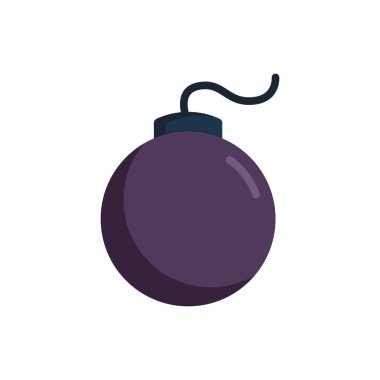 Bomba ikonu, patlama ikonu, patlayıcı vektör çizimi
