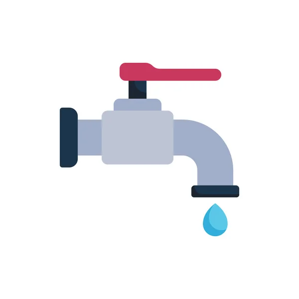 Wasserhahn Symbol Wasserhahn Symbol Wasserhahn Vektorillustration — Stockvektor