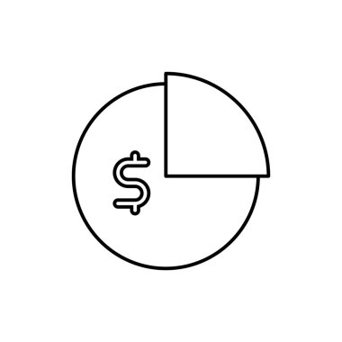 iş simgesi, grafik vektörü, bütçe illüstrasyonu