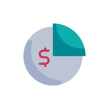 iş simgesi, grafik vektörü, bütçe illüstrasyonu