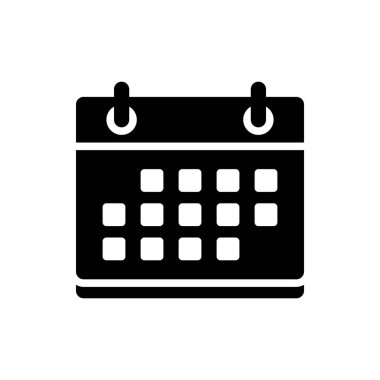 Takvim simgesi, tarih vektörü, randevu illüstrasyonu