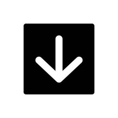 Simge indir, ok aşağı vektör, aşağı illüstrasyon