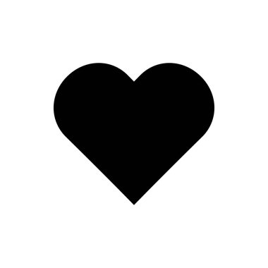 kalp ikonu, aşk vektörü, aşk illüstrasyonu