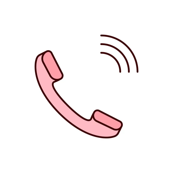 Telefon Symbol Telefon Vektor Anruf Illustration Stockvektor