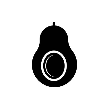 avokado simgesi, meyve vektörü illüstrasyonu