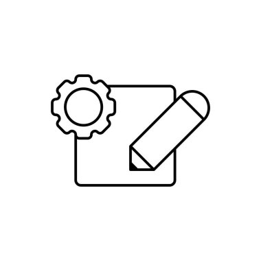 Simgeyi düzenle, tasarım vektörü illüstrasyonu