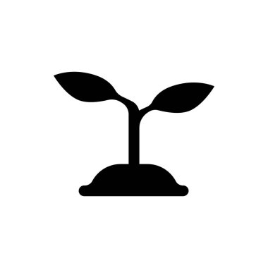 büyüme bitkisi ikonu vektör illüstrasyonu