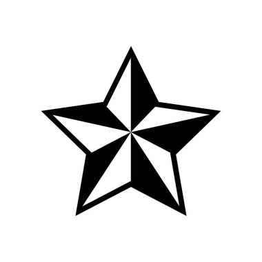 yıldız simgesi, sıra vektör illüstrasyonu