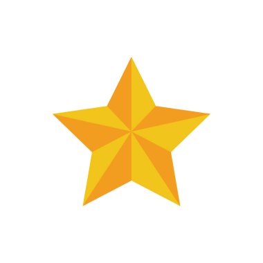 yıldız simgesi, sıra vektör illüstrasyonu