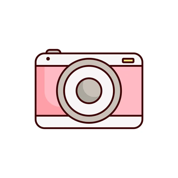 Icono Cámara Fotografía Vector Cámara Ilustración — Archivo Imágenes Vectoriales