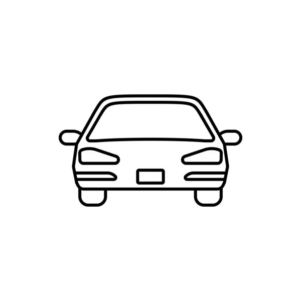 Icono Del Coche Ilustración Del Vector Del Automóvil — Vector de stock