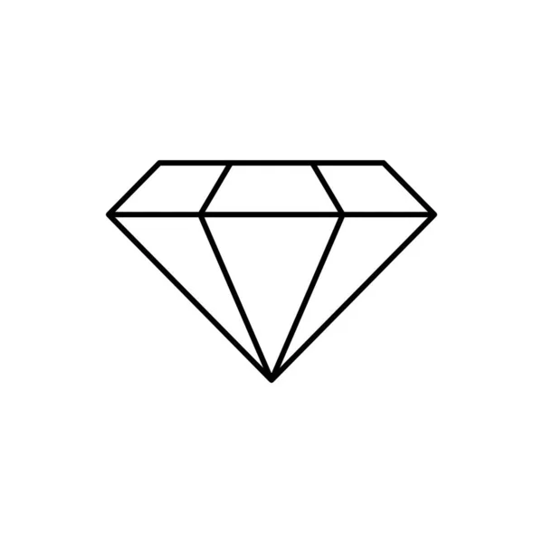 Diamond Iconm Gem Vector Illustration — Stock Vector