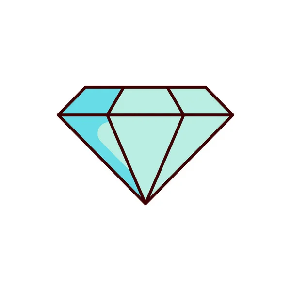 Diamond Iconm Gem Vector Illustration — Stock Vector