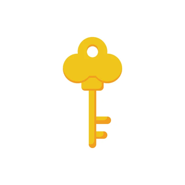 Key Icon Lock Vector Illustration — Stock Vector