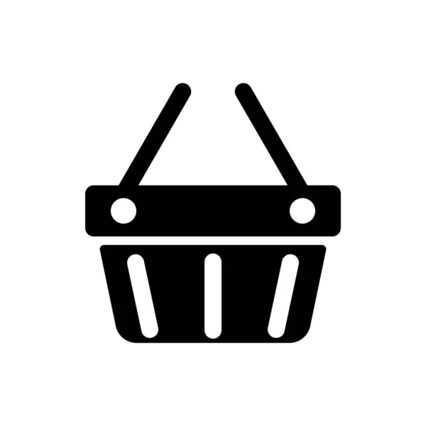 Shopping Basket Icon Cart Vector Illustration — Stock Vector