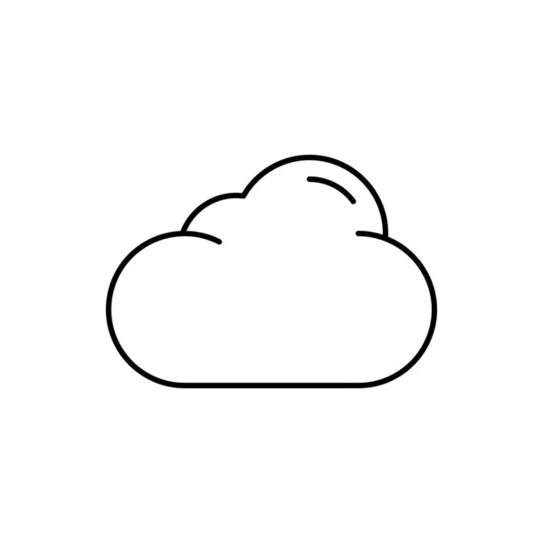 Icono Nube Ilustración Del Vector Del Cielo — Vector de stock