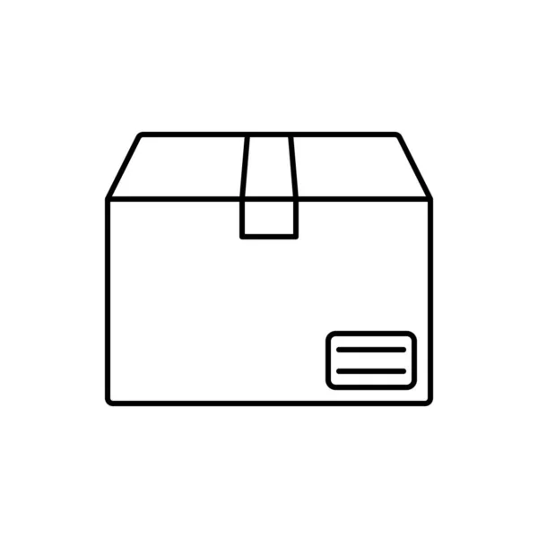 Lieferung Box Symbol Paket Vektor Illustration — Stockvektor