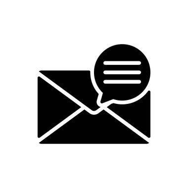 ileti simgesi, posta vektör illüstrasyonu