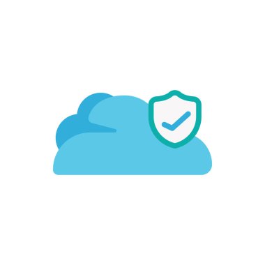 cloud data icon, cloud network vector illustration