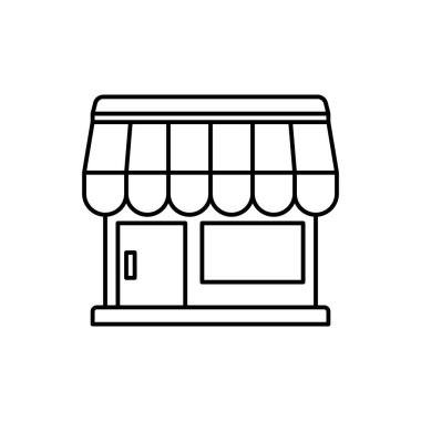 shop icon, retail, store vector illustration
