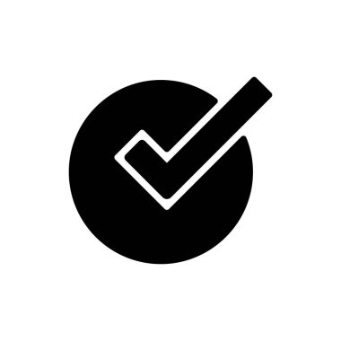 tick icon, check mark vector illustration
