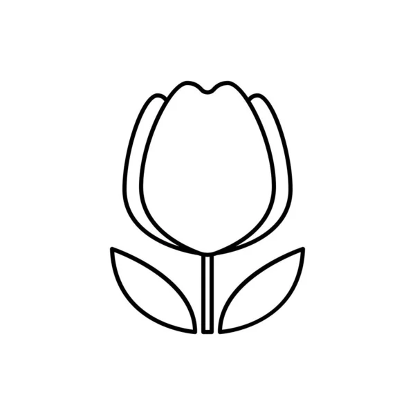 Flower Icon Plant Icon Floral Vector Illustration — Vettoriale Stock